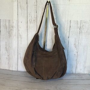 Free People Suede Tan Hobo Bag